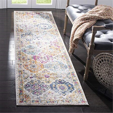 Safavieh 2 ft. 3 in. x 6 ft. Madison Rectangle Power-Loomed Rug - Ivory & Aqua MAD611A-26